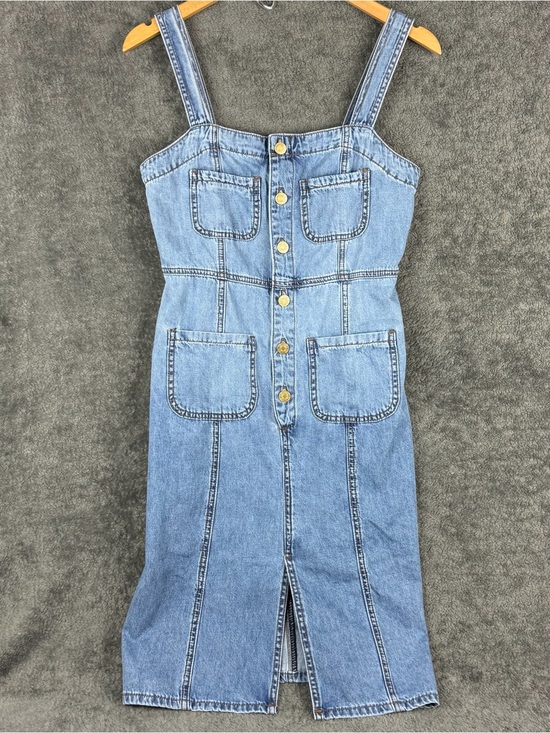 Kut from the Kloth Dresses & Skirts - KUT FROM THE KLOTH Denim Jean Midi Button Up Dress Womens Size 0 Pockets Summer
